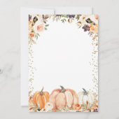 Pumpkin Herbst Herbst Liebe Brautparty Invitati Einladung (Rückseite)