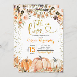 Pumpkin Herbst Herbst Liebe Brautparty Invitati Einladung
