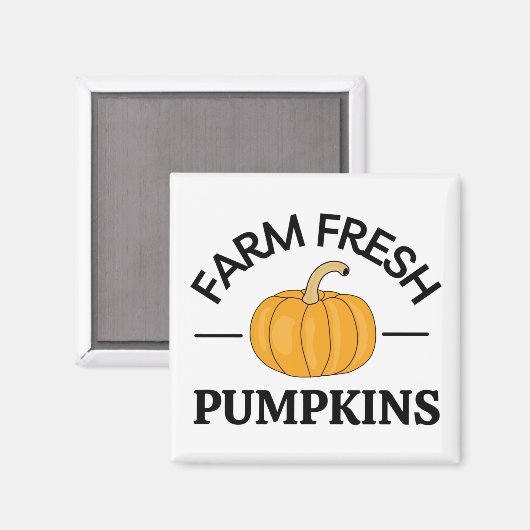 Pumpkin Herbst Herbst Magnet (Vorderseite/Rückseite)