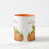 Pumpkin Herbst Herbst Orange Individuelle Name Was Tasse (Zentrum)