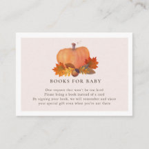 Pumpkin Herbst lässt rot rosa Bücher für Baby