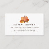 Pumpkin Herbst lässt Weißdusche Begleitkarte (Vorderseite)