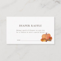 Pumpkin Herbst lässt White Diaper Raffel Ticket
