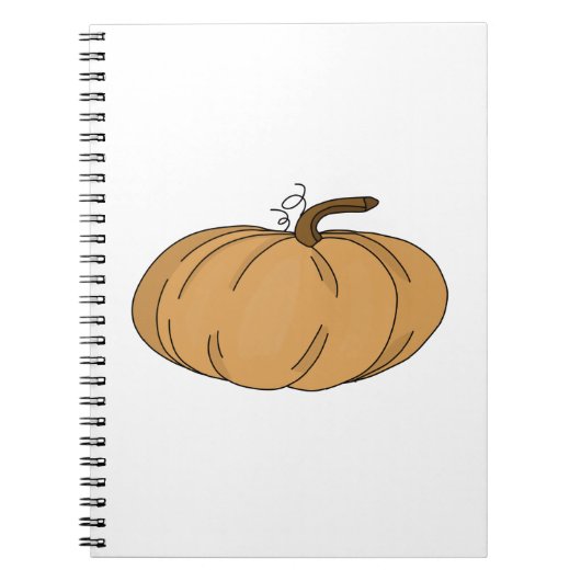 Pumpkin Herbst Notizblock (Vorderseite)