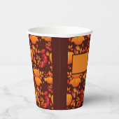 Pumpkin Herbst Personalisiert Pappbecher (Rechts)