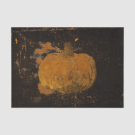 Pumpkin Herbst Vintag Orange Black Grunge Textur Seidenpapier