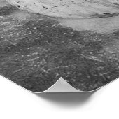 Pumpkin Herbst Vintag Schwarz-Weiß-Textur Poster (Ecke)