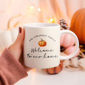 Pumpkin Herbst Willkommen in unserer Wohngestaltun Tasse
