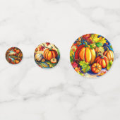 Pumpkin Herbsternte festlicher Fall Table Scatter Konfetti (Rückseiten)