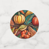 Pumpkin Herbsternte festlicher Fall Table Scatter Konfetti (Klein Vorderseite)