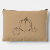 Pumpkin Herbstfarbe Zubehörtasche (Vorderseite)