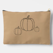 Pumpkin Herbstfarbe Zubehörtasche (Rückseite)
