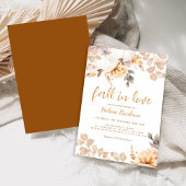 Pumpkin Herbstfloral Brautparty Einladung