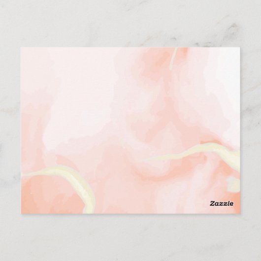 Pumpkin Herbstflorale Hochzeit im Herbst Save the Postkarte (Rückseite)