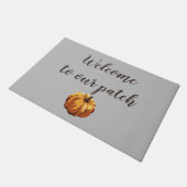 Pumpkin-HerbstHalloween Fußmatte (Schrägansicht)