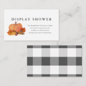 Pumpkin-Herbstlaub Display-Dusche Begleitkarte (Vorne/Hinten)