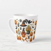Pumpkin-Herbstlaub Herbstliche Tasse (Linke Ecke)