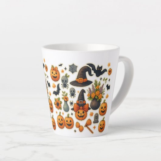 Pumpkin-Herbstlaub Herbstliche Tasse (Rechte Ecke)