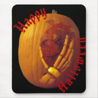 Pumpkin, Herz in Skeletthand Mousepad