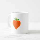 Pumpkin-Herz-Kaffee-Tasse Kaffeetasse (Vorderseite Links)