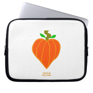 Pumpkin Herz Neoprene Laptop Sleeve