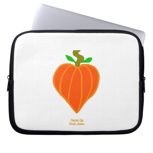 Pumpkin Herz Neoprene Laptop Sleeve (Vorderseite)
