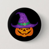 Pumpkin Hexe Button (Vorderseite)
