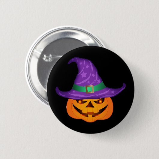 Pumpkin Hexe Button (Vorne & Hinten)