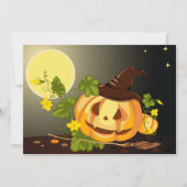 Pumpkin Hexe Einladungen (Vorderseite)