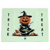 Pumpkin Hexe Große Geschenktüte (Vorderseite)