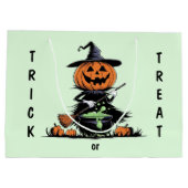 Pumpkin Hexe Große Geschenktüte (Rückseite)