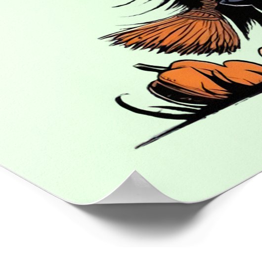 Pumpkin Hexe Poster (Ecke)