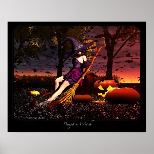 Pumpkin Hexe Poster (Vorne)