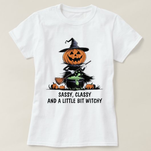 Pumpkin Hexe T-Shirt (Design vorne)