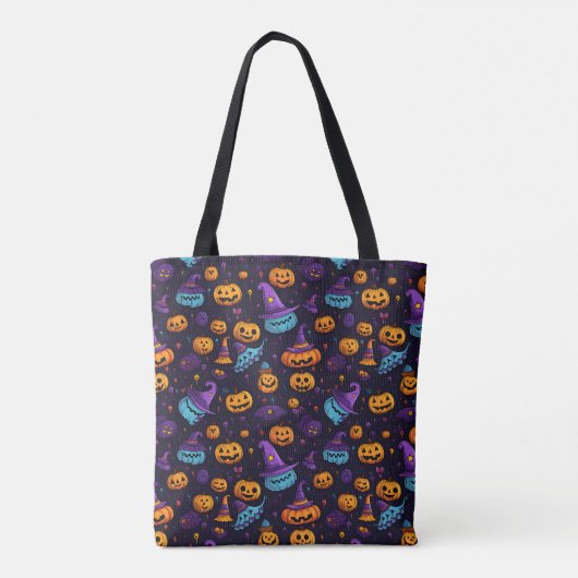 Pumpkin Hexenhut Navy Tote Bag Tasche (Rückseite)