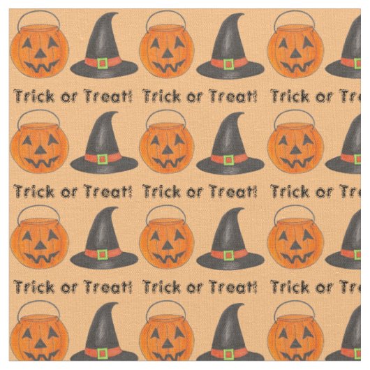 Pumpkin Hexenhut Orange Halloween-Kostüm Stoff (Nahaufnahme)