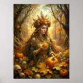 Pumpkin Hexenkleie Fairy - verzauberte Halloween W Poster (Vorne)