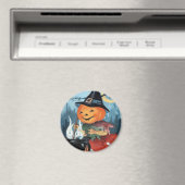 Pumpkin Hexenkupf Vintag Halloween Magnet (In Situ (Geschirrspüler))