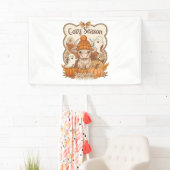 Pumpkin-Hochland Kuh Ghost Halloween Banner (Insitu)