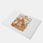 Pumpkin-Hochland Kuh Ghost Halloween Fußmatte (Schrägansicht)