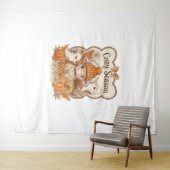 Pumpkin-Hochland Kuh Ghost Halloween Wandteppich (Beispiel (Horizontal))