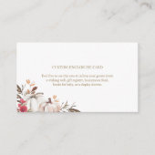 Pumpkin-Hochzeit im Herbst mit benutzerdefinierter Begleitkarte (Vorderseite)