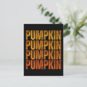 PUMPKIN HOLIDAY GIFT POSTKARTE (Stehend Vorderseite)