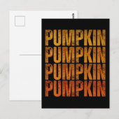 PUMPKIN HOLIDAY GIFT POSTKARTE (Vorne/Hinten)