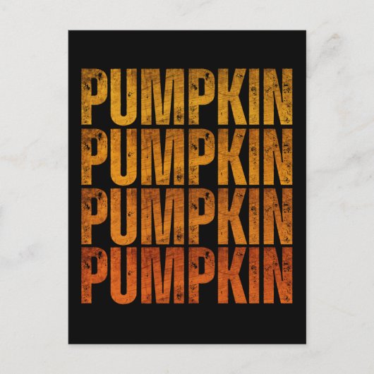 PUMPKIN HOLIDAY GIFT POSTKARTE (Vorderseite)