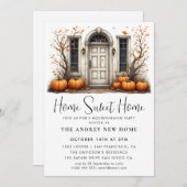 Pumpkin Housewärming Party Zuhause Sweet Zuhause Einladung (Vorne/Hinten)