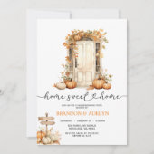 Pumpkin Housewärming Party Zuhause Sweet Zuhause Einladung (Vorderseite)