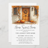 Pumpkin Housewärming Party Zuhause Sweet Zuhause Einladung (Vorne/Hinten)