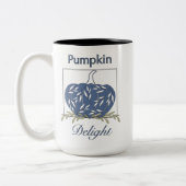 Pumpkin im Licht - Pumpkin-Freude Zweifarbige Tasse (Links)
