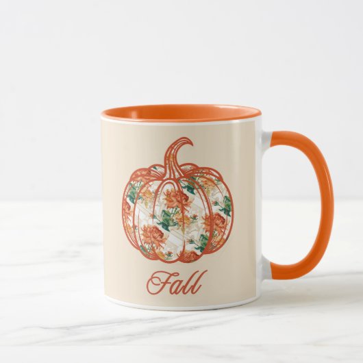Pumpkin in a Chrysanthemum Pattern Tasse (Rechts)